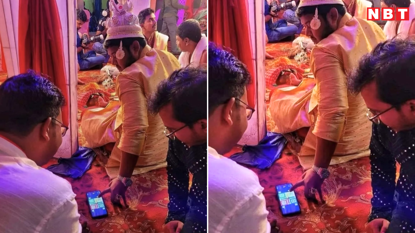 groom-found-playing-ludo-in-mandap-during-ongoing-wedding-ritual-funny-post-goes-viral-on-internet-115803399